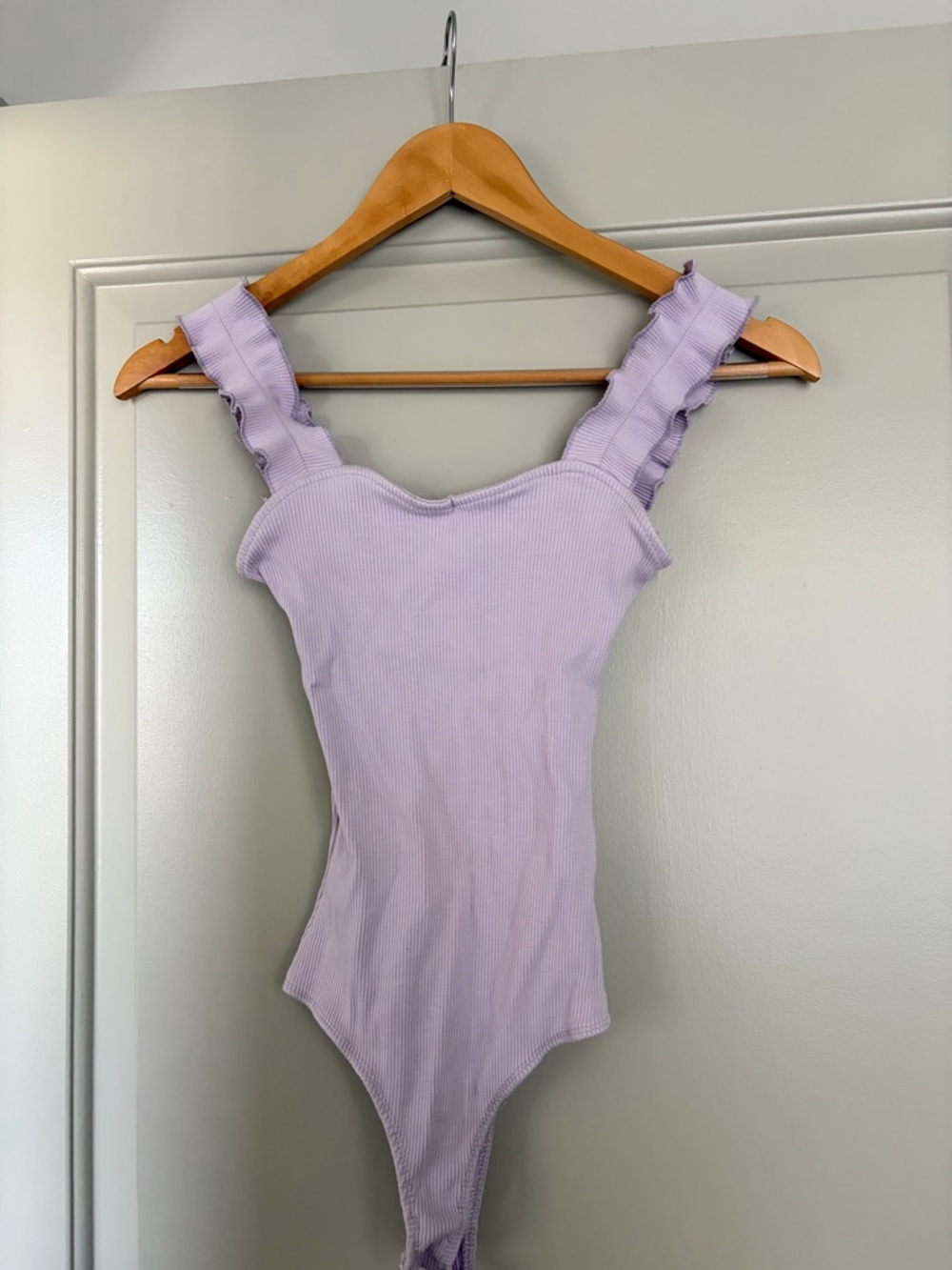 Lilac Ruffle Strap One-Piece